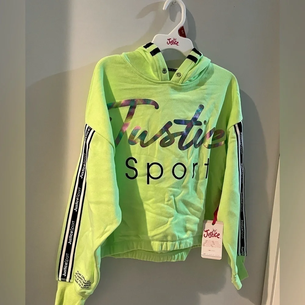 Girl’s Justice Hoodie, size 10, NEW!